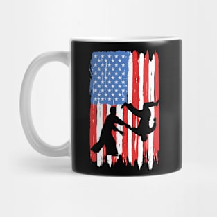 American Flag Aikido Graphic Mug